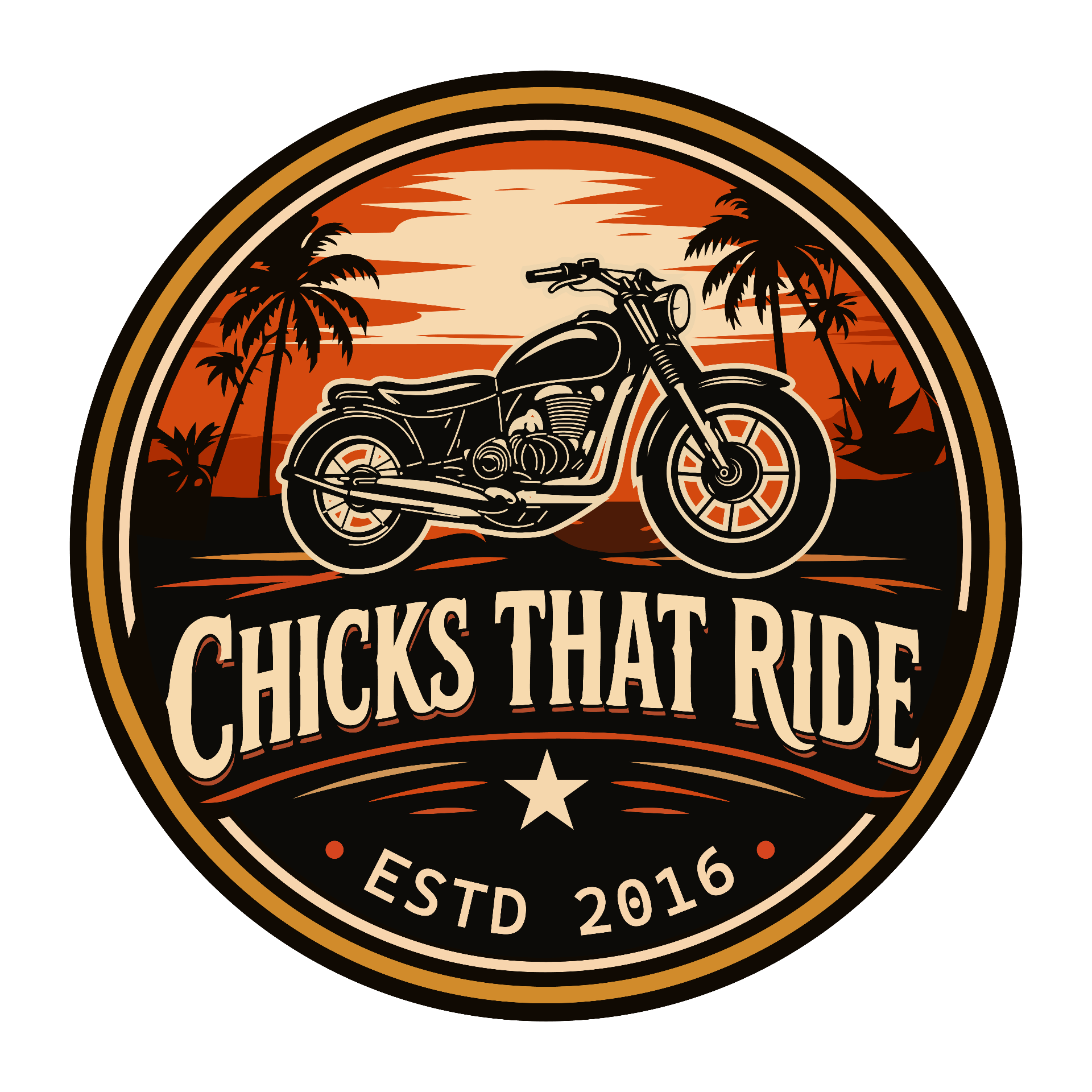 Chicks That Ride logo